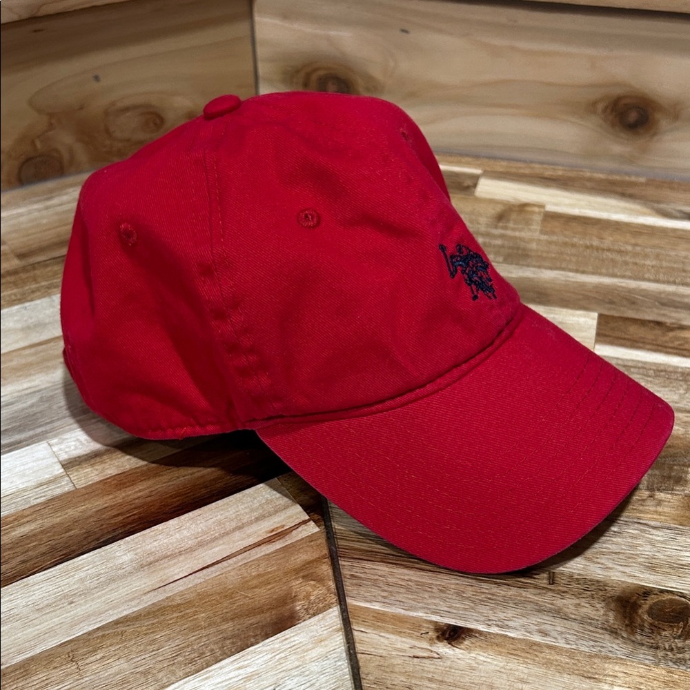 U.S. Polo Assn. Red Baseball Cap